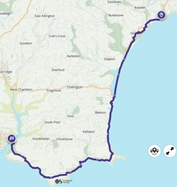 Stoke Fleming to Salcombe via coast path